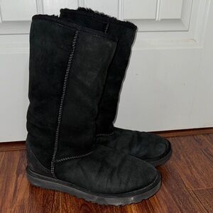 UGG women’s Black Suede Winter Boots